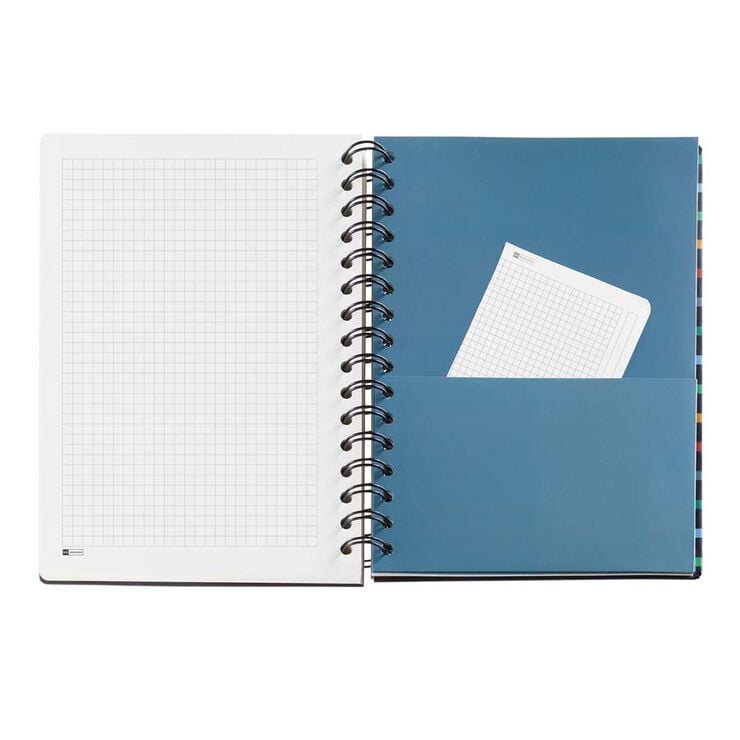 Agenda Miquel Rius 18 Meses Wire-O Plus sem/vista multiling&uuml;e 2026-2027 Stripes