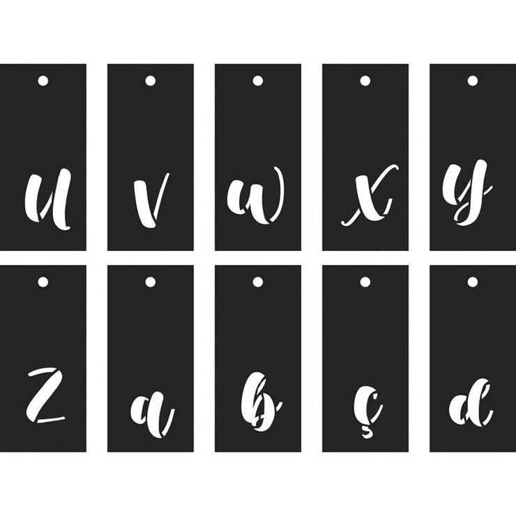 Plantillas Caligrafía Abecedario Artemio 70 piezas