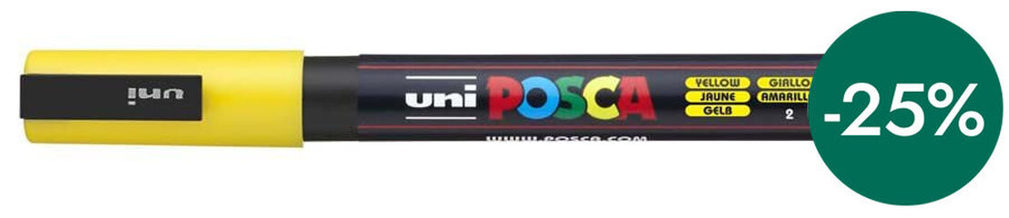 Retolador Posca PC-3M groc