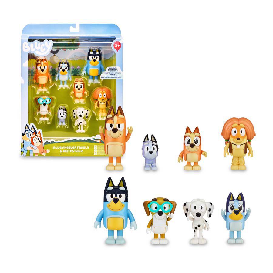 Bluey Pack 8 Figures