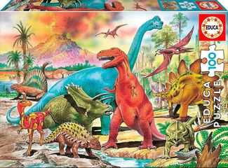 Puzle 100 piezas Dinosaurios