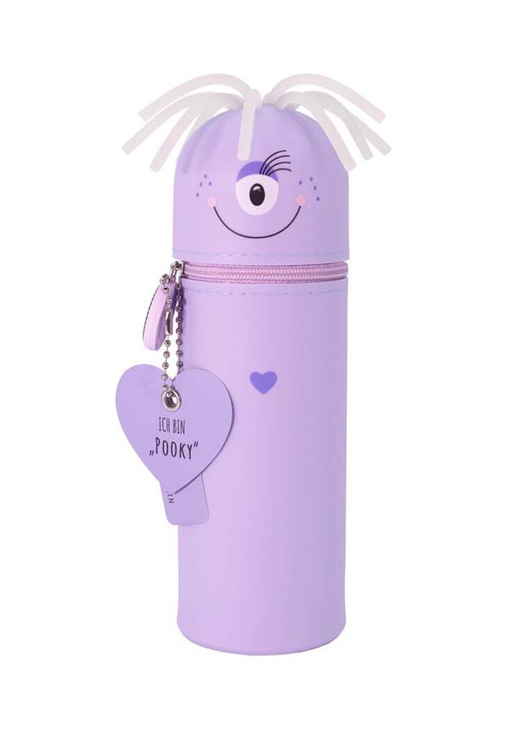 Estuche silicona Monstruo lila