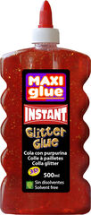 Cola Instant Maxi Glitter 500 ml Rojo