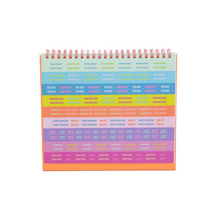 Calendario sobremesa 2026 cast Ready, Steady...Go!