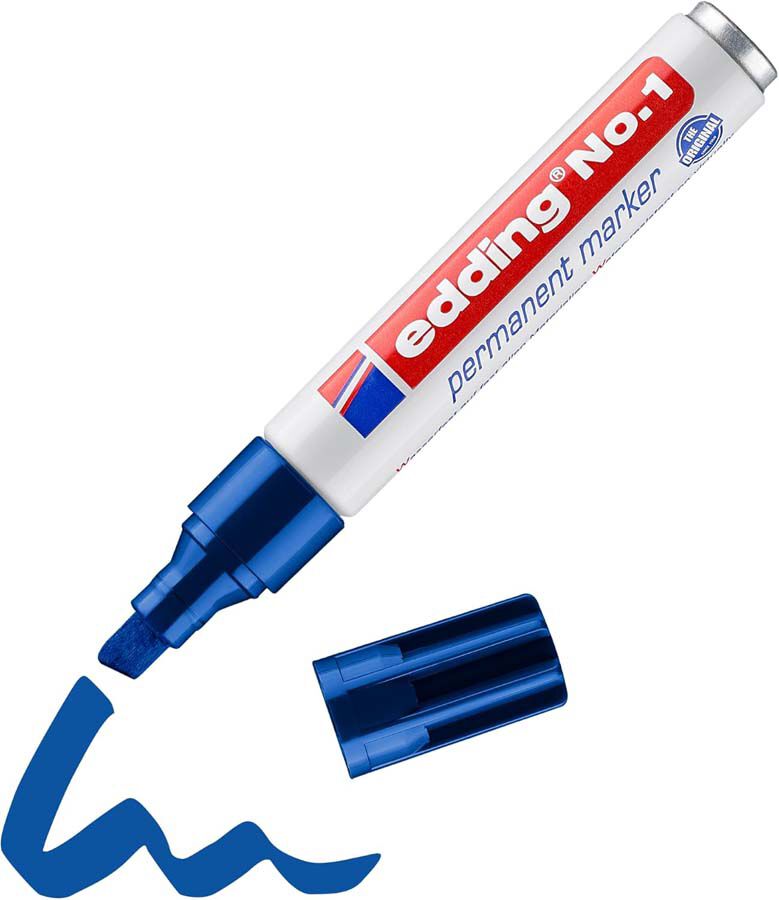 Rotulador permanente Edding No.1 azul