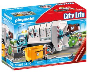 Playmobil City Life Camión de la basura con luz 70885