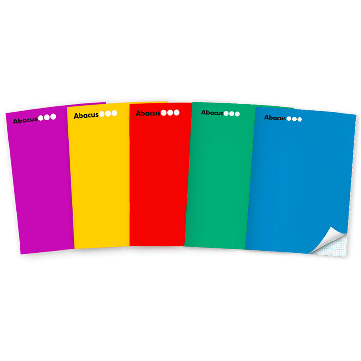 Libreta grapada Abacus A4 48 hojas 4x4mm lila