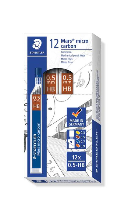 Mines Staedtler Mars Micrograph 0,5 HB 12 unidades