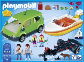 Playmobil Family Fun Cotxe amb llanxa 4144