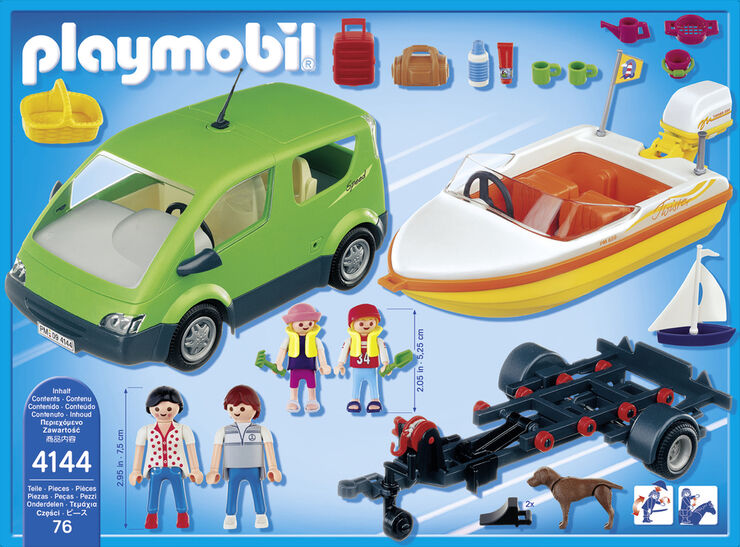 Playmobil Family Fun Coche con lancha 4144