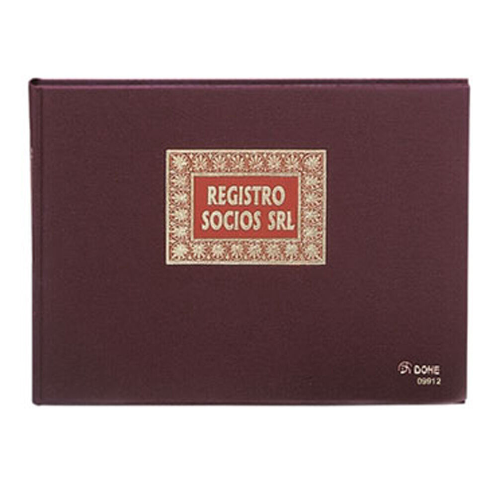 Libro Registro Socios Folio SRL 100 hojas