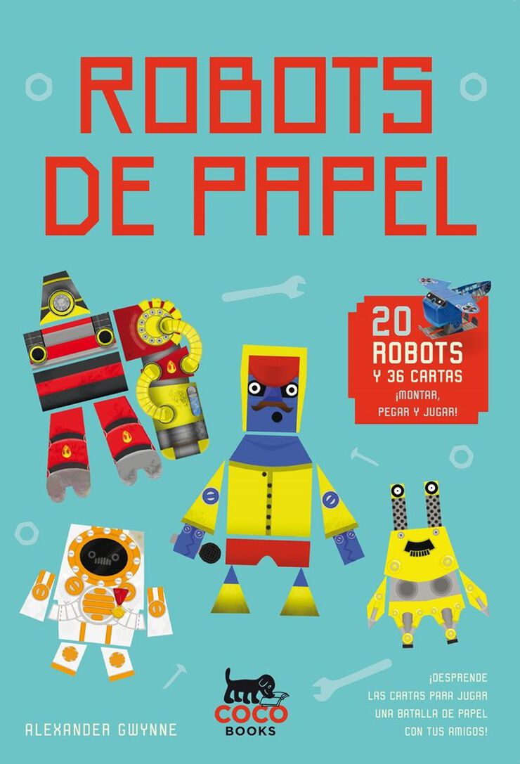 Robots de papel. 20 robots y 36 cartas