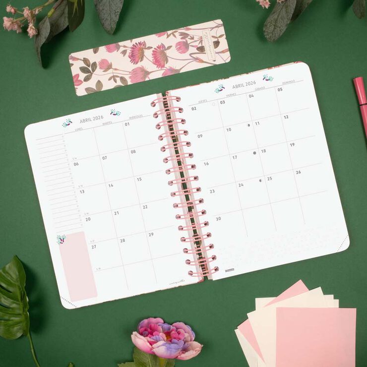 Agenda Finocam Moniquilla E10 1dia/pàg cas 2026 Rosella