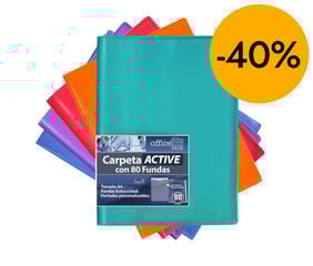 Carpeta 80 fundas A4 Office Box Active