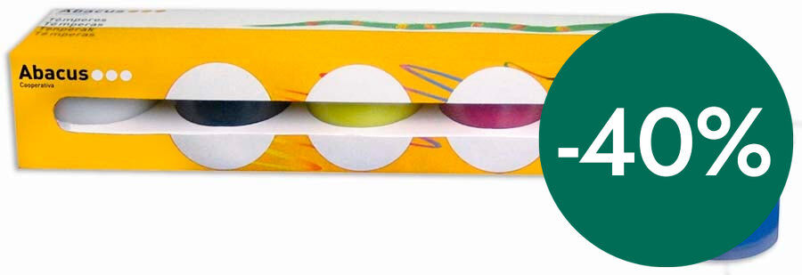 T&eacute;mpera&nbsp;Abacus&nbsp;40 ml 5 colores