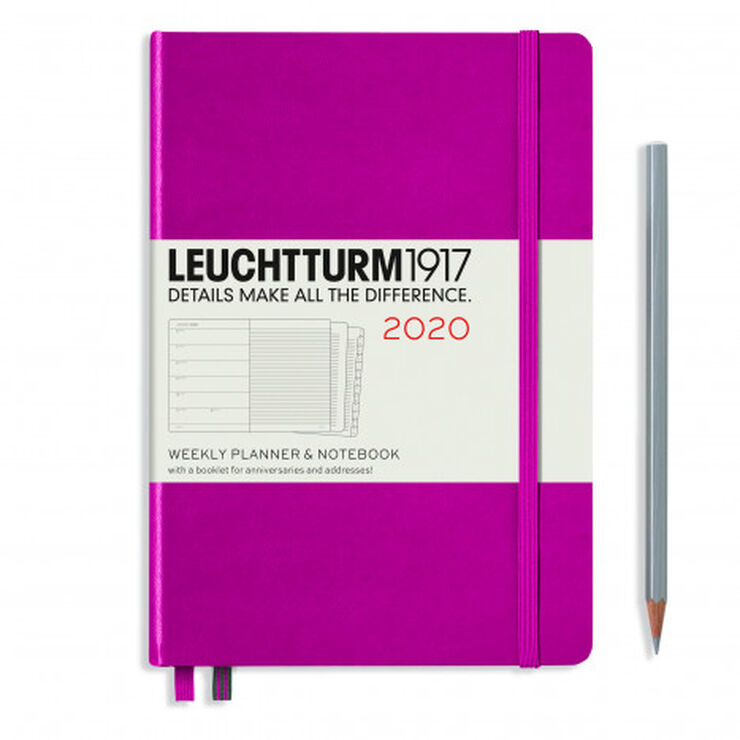 Agenda Leuchttrum 2020 A5 Rosa