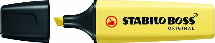 Marcador fluorescent Stabilo Boss pastel groc crema 10u