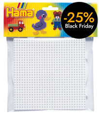 Bases quadrada i circular Hama Midi 2u blanc