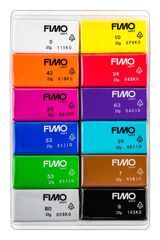 Pasta modelar Fimo Soft 300g basic 12 colors