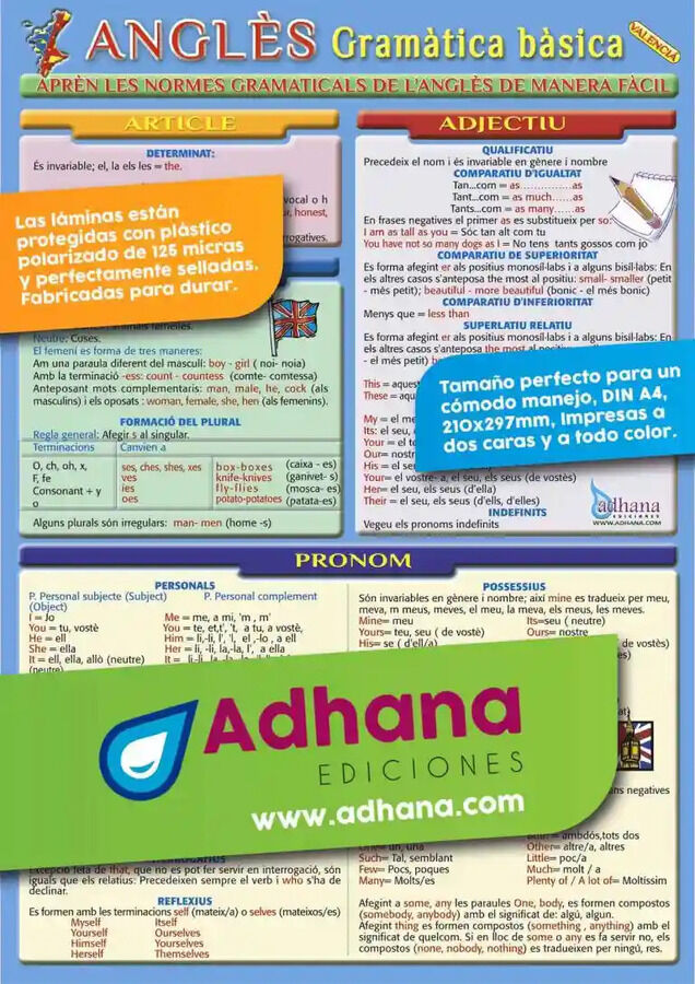 Adhav gram&agrave;tica b&agrave;sica/angl&egrave;s