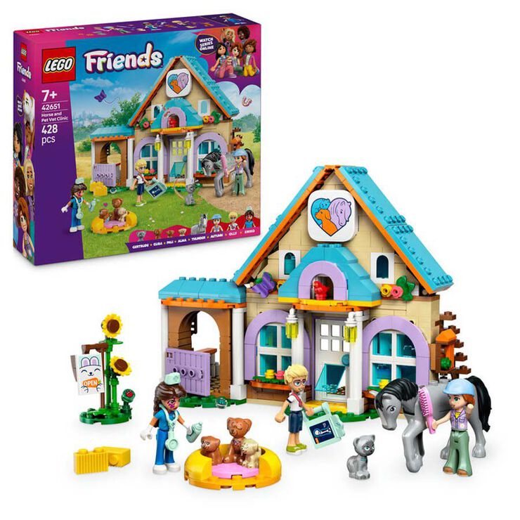 LEGO&reg; LEGO Friends Caballo y Cl&iacute;nica Veterinaria de Mascotas 42651