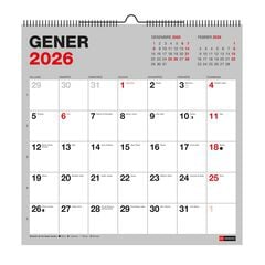 Calendari Miquelrius paret Escriure 30x30 2026 català Basic