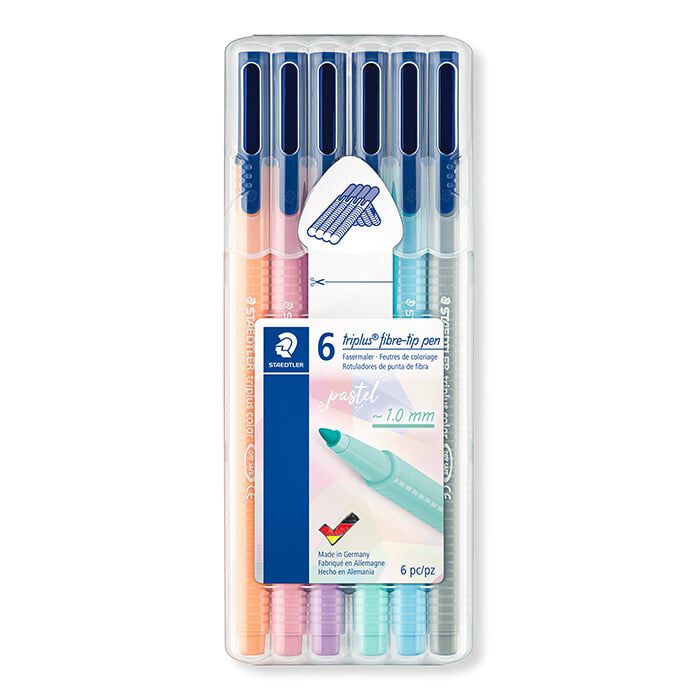 Retoladors Staedtler Triplus Pastel 6 colors