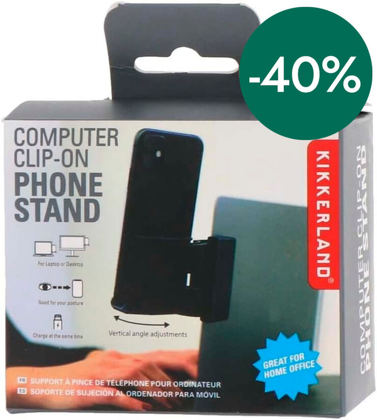 Clip soporte Móvil para Portátil Kikkerland