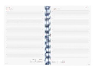 Agenda Finocam Year E40 1dia/pàg cat 2026 blau
