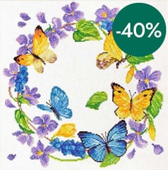 Kit Punto de cruz Ladybird Mariposas