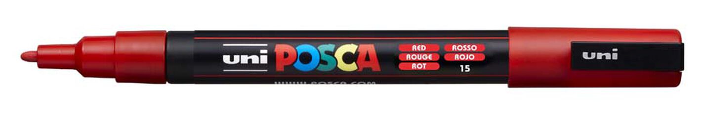 Marcador Posca PC-3M 0,9-1,3 mm rojo