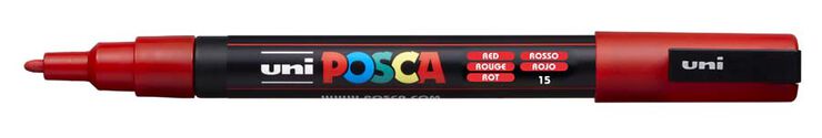 Marcador Posca PC-3M 0,9-1,3 mm rojo