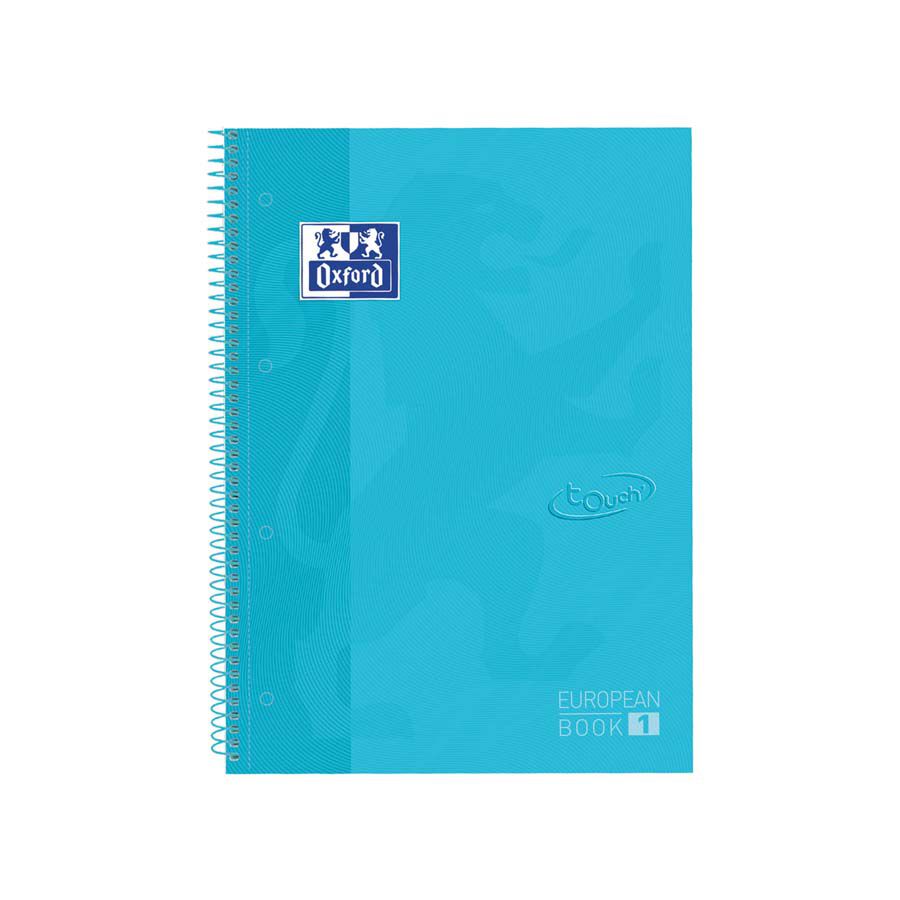 Notebook Oxford EuropeanBook 1 Touch A4+ 80 fulls 5x5 blau