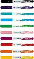 Rotuladores de colores Giotto Turbo Soft Brush 10 colores