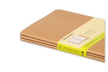 Pack 3 Libretas Moleskine L Kraft Liso