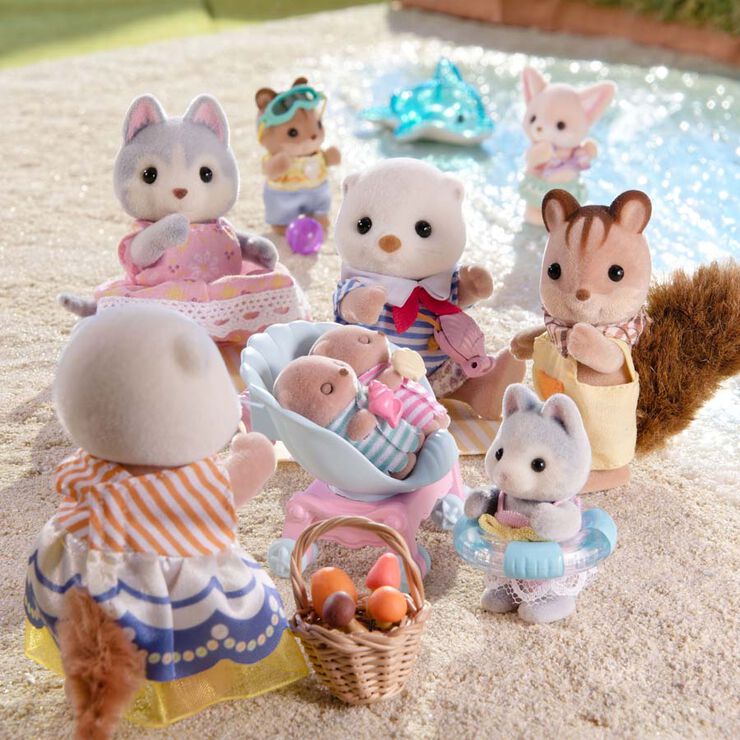 Familia Nutria Marina - Sylvanian Families