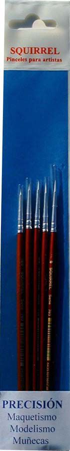 Pinzells de precissi&oacute; Squirrel Roman&iacute; 5u