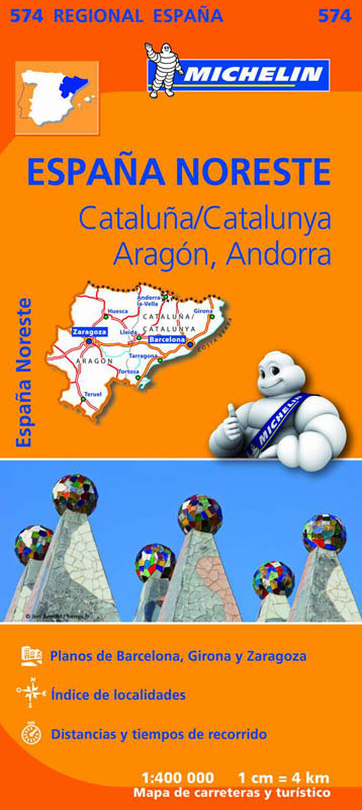 Mapa Regional Cataluña/Catalunya, Aragón, Andorra