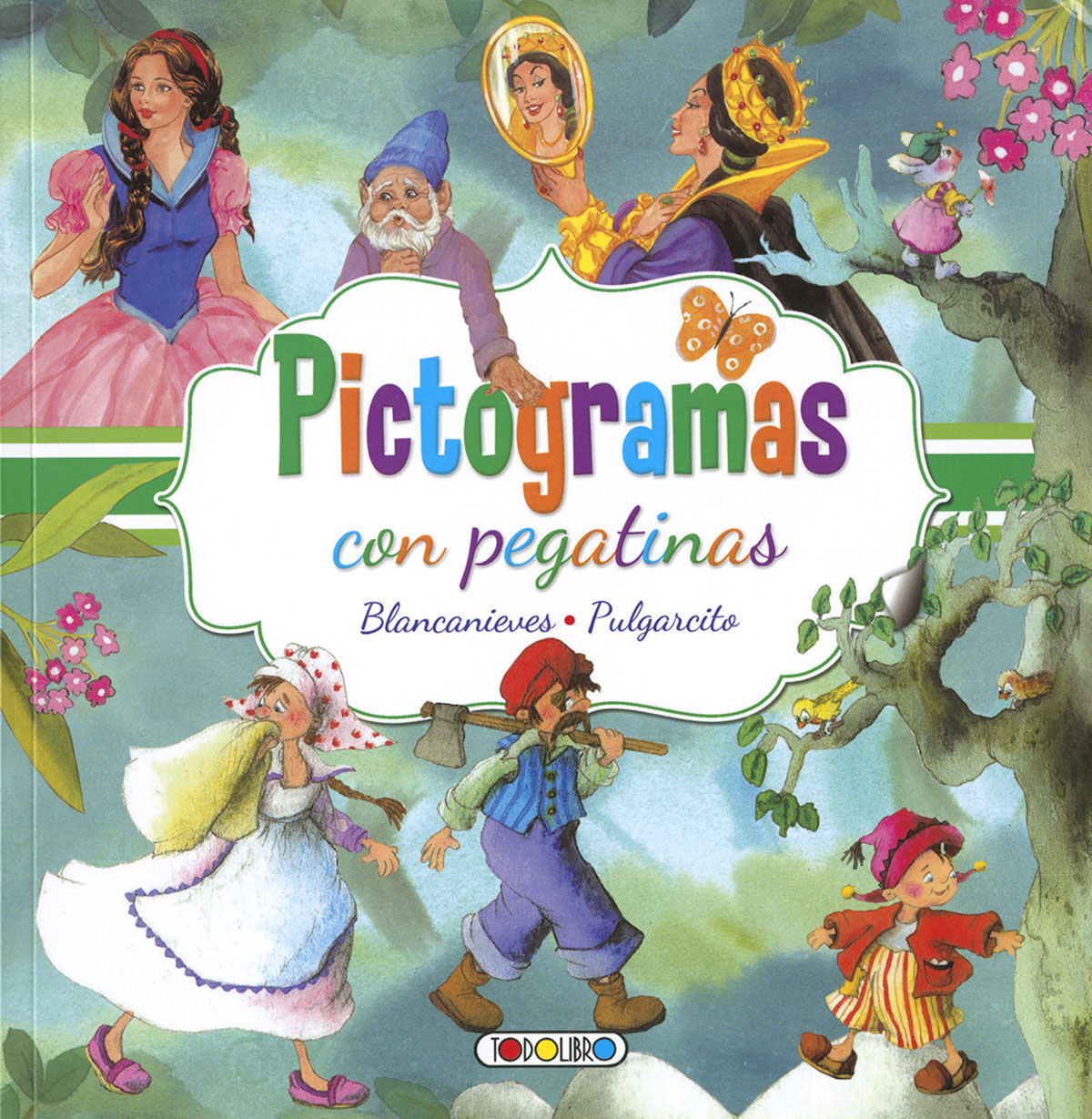 Pictogramas con pegatinas Blancanieves