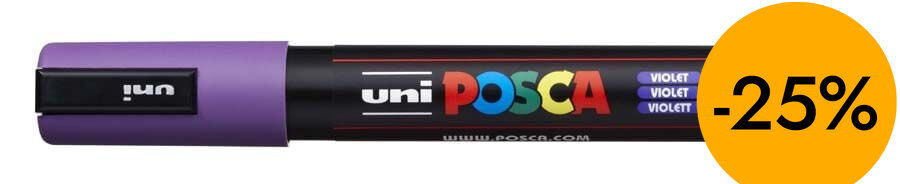 Rotulador Posca PC-5M 1,8-2,5mm violeta