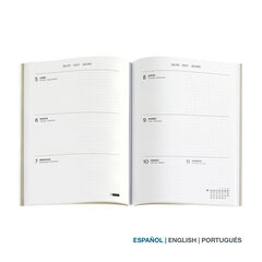 Agenda Miquelrius 145x195 Semana Vista Multiling&uuml;e 2027 Verde