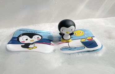 ¡Al agua! El pingüino