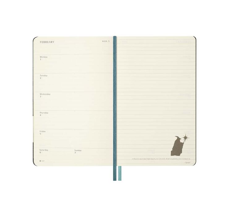 Agenda Moleskine tapa dura setmanal Large 2027 El Senyor dels Anells