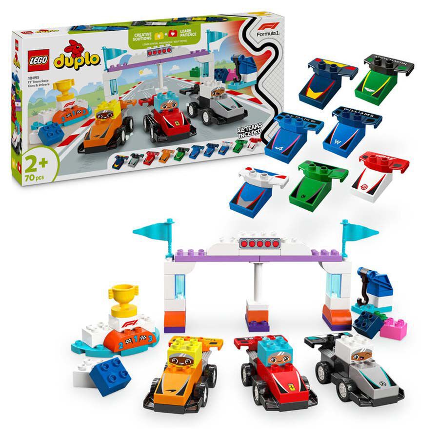 LEGO&reg; DUPLO Town Coches de Carreras y Pilotos del Equipo de F1&reg; 10445