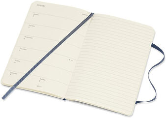 Agenda Moleskine 2021 Soft Pocket Semana Vista Ingl&eacute;s  Azul (9x14 cm)