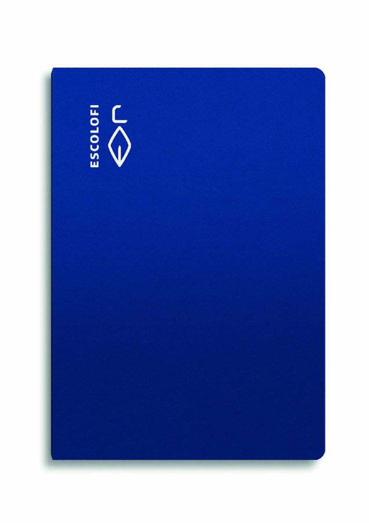 Libreta grapada Escolofi 50 hojas A4 pauta 3mm azul