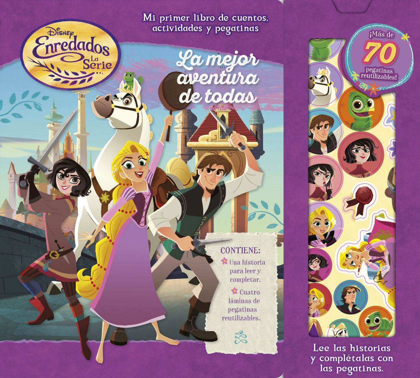 Enredados. La serie. La mejor aventura de todas: Mi primer libro de cuentos, actividades y pegatinas