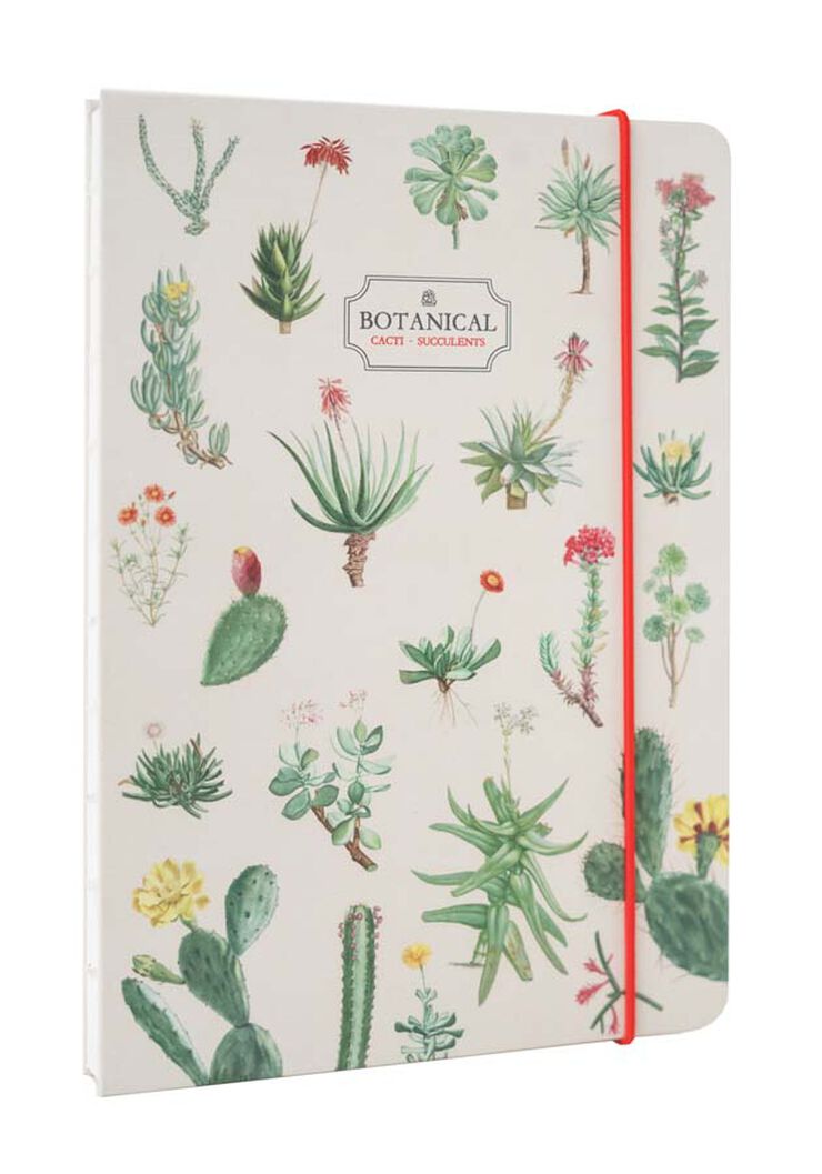 Cuaderno Artesanal A5 Kokonote Botanical Cacti and Succulents