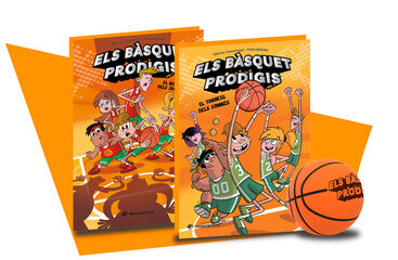 Estoig Els Bàsquet Prodigis: 2 llibres + pilota