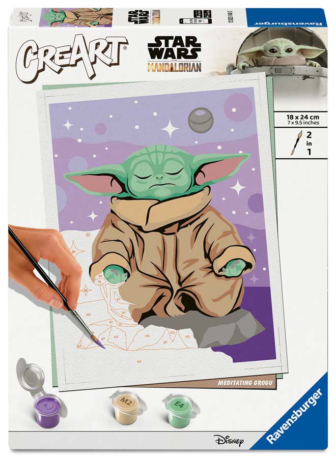 Pintar per N&uacute;meros Grogu